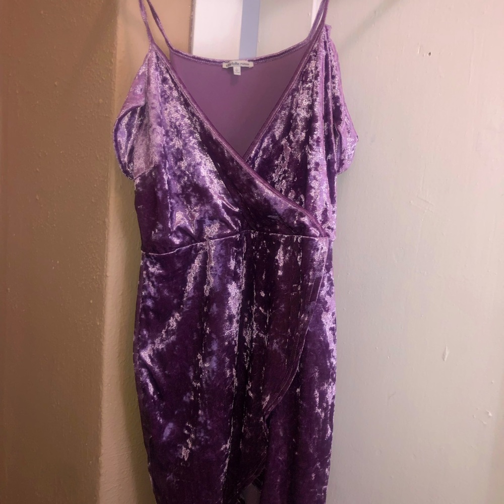 Charlotte Russe Purple Velour Dress